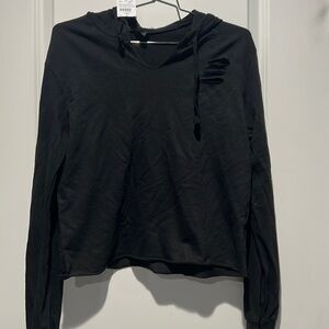 Skulls hoodie with heart patch. Junior smalls. NWT